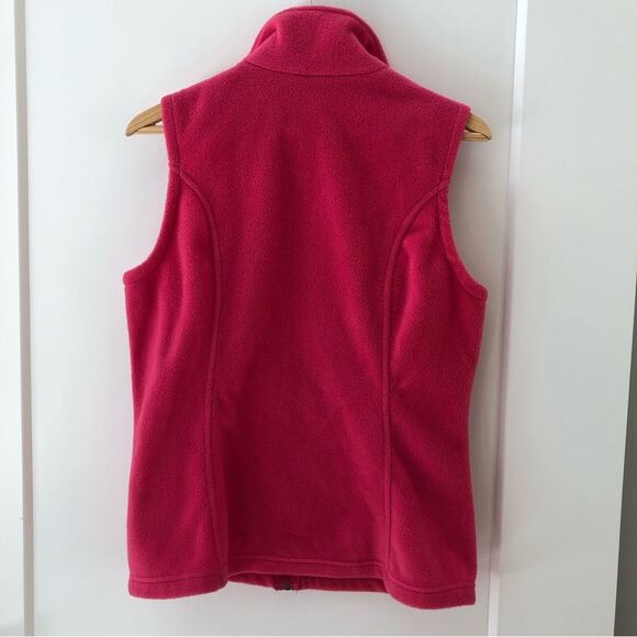 Columbia‎ pink fleece vest zip pockets woman’s size S - Picture 2 of 7